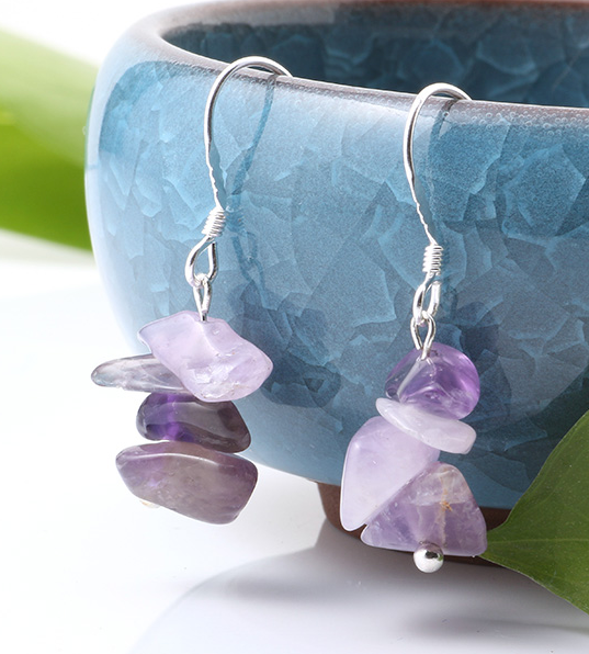 Buy AMETHYST STONE EARRINGS (sold by the pair)Bulk Price