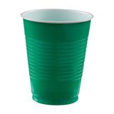 Green-Plastic Cups 18 oz  In Bulk