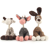 Donkey Shaped Interactive Dog Squeaky Plush Toy