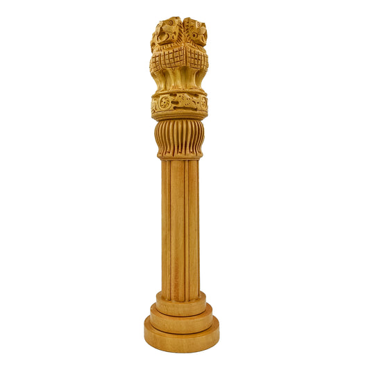 Handmade Wooden Craft Ashoka Pillar