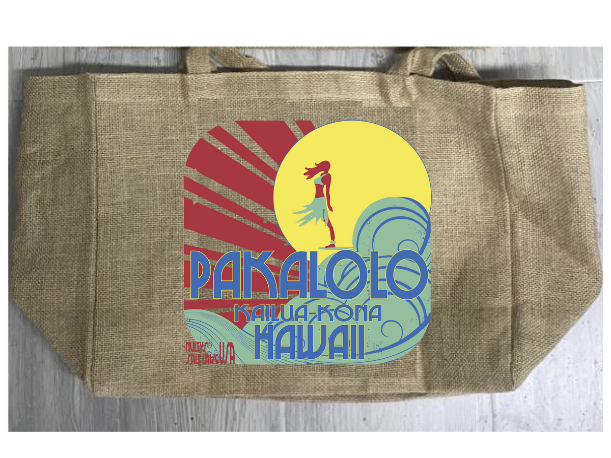 Wholesale HAWAIIAN KONA GOLD MARIJUANA BURLAP TOTE BAG (Sold by the piece)