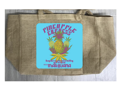 Wholesale PINEAPPLE EXPRESS MARIJUANA BURLAP TOTE BAG ( sold by the piece )