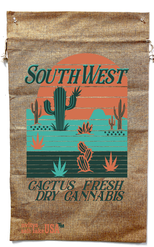 Buy SOUTHWEST MARIJUANA BURLAP BAG Bulk Price