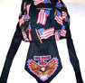 Wholesale RED WHITE & TRUE EAGLE BANDANA CAP (Sold by the dozen)