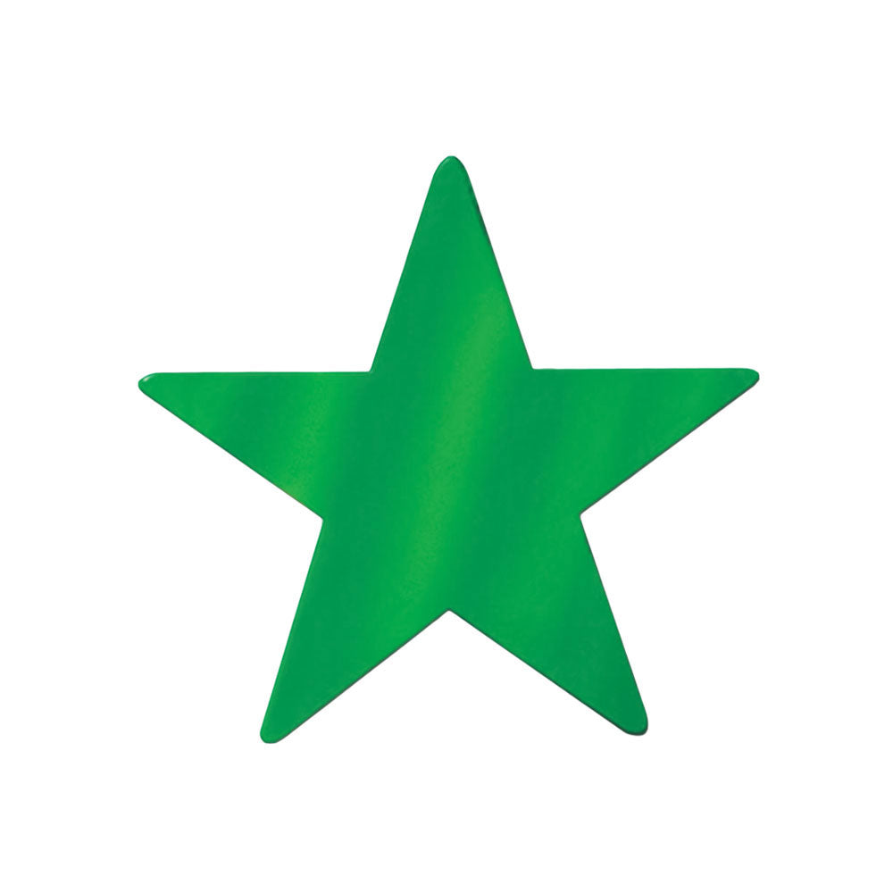 Wholesale Foil Star Cutout - Green