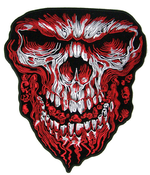 Buy JUMBO BLOOD SKULL FACE PATCH 11 INCHBulk Price