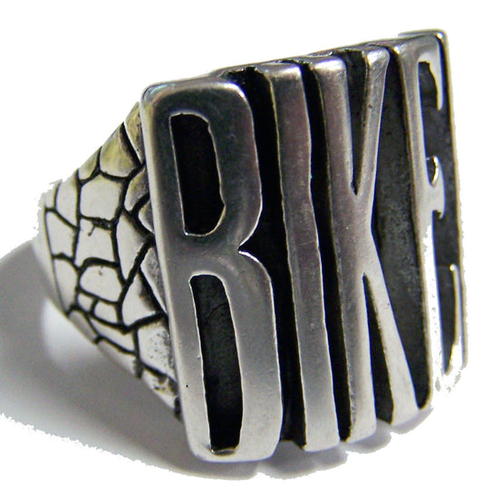 Wholesale WORD BIKER B I K E R BIKER RING  (Sold by the piece) *-  CLOSEOUT AS LOW AS $ 3.95 EA