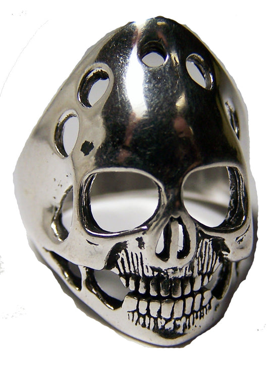 Buy SMILING GHOST HEAD SKULL BIKER RINGBulk Price