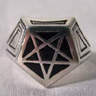 PENTAGRAM BIKER RING (Sold by 