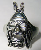 Buy INDIAN BRAVE SCREAMING SKULL BIKER RING*- CLOSEOUT $ 1.25Bulk Price