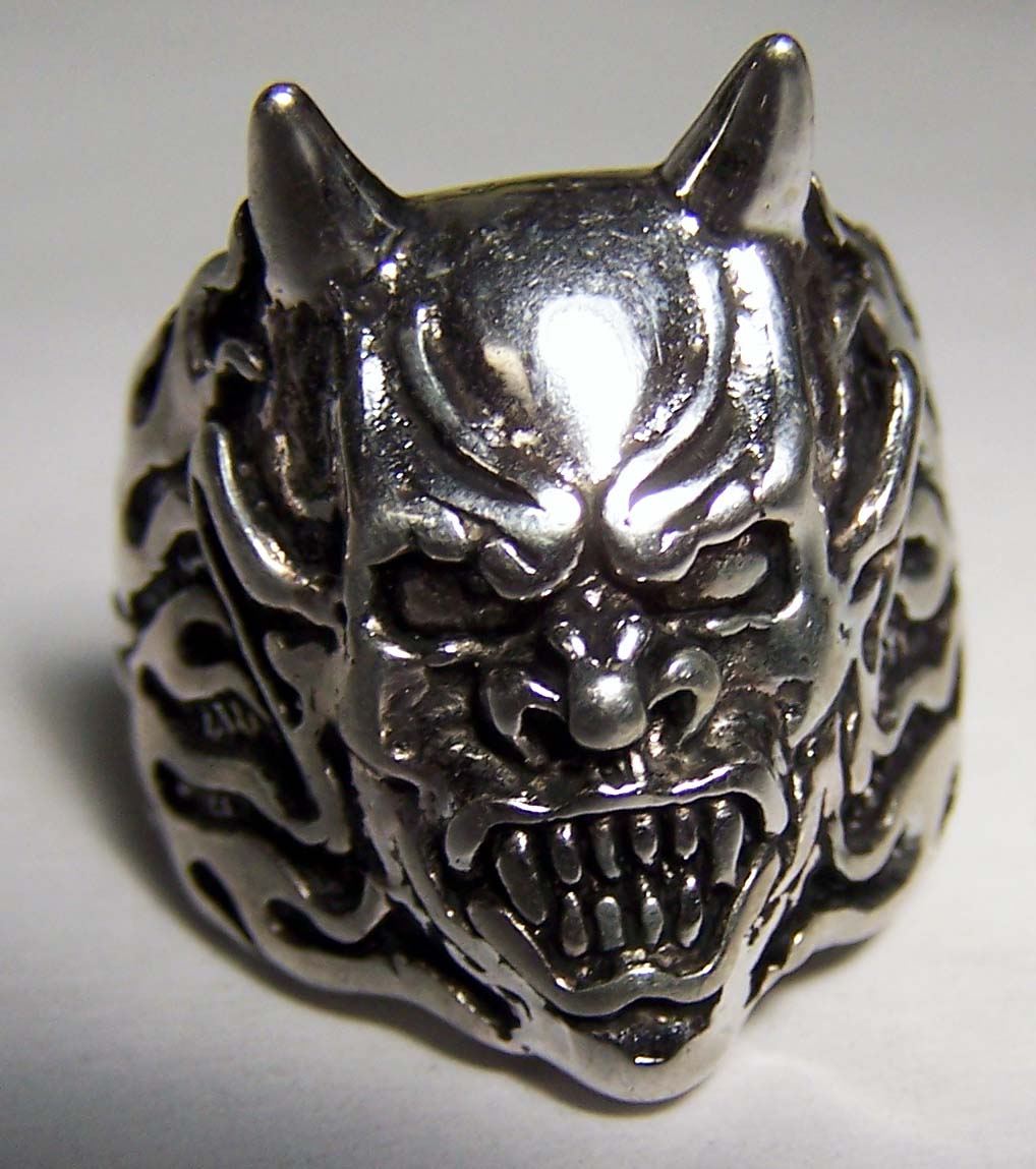 Wholesale DEVIL DEMON HEAD DELUXE BIKER RING (Sold by the piece) *