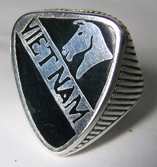 Buy VIETNAM HORSE SILVER DELUXE BIKER RING *Bulk Price