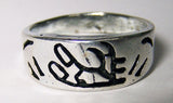 Buy NATIVE SYMBOL DESIGN SILVER BAND DELUXE BIKER RING *Bulk Price