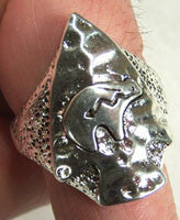 Wholesale BEAR ANIMAL IN ARROWHEAD BIKER RING (Sold by the piece) *