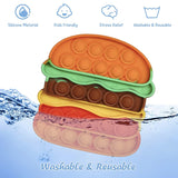 Washable Burger Pop It Fidget Toy