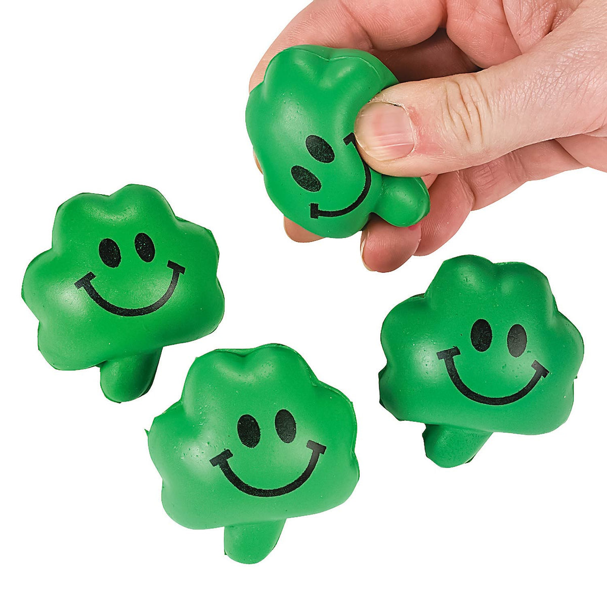 Foam Stress Toy Mini Shamrocks For Kids In Bulk