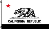 Buy BLACK AND WHITE CALIFORNIA STATE 3 X 5 FLAG Bulk Price