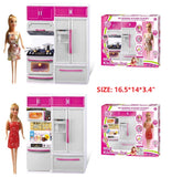 Modern Kitchen Pretend Play Set W/ Doll Wholesale