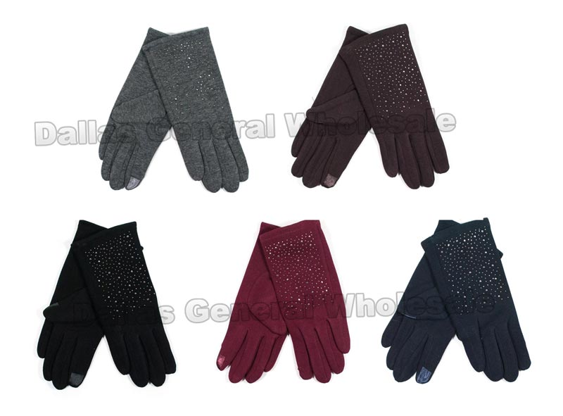 Ladies Suede Fashion Gloves Wholesale