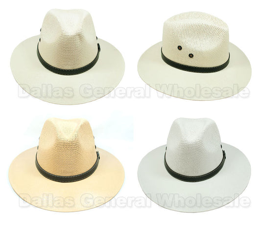 Men's Sheriff Style Dress Hats - Assorted Bulk