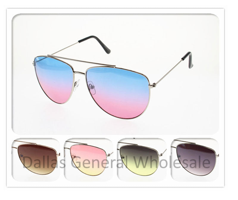 Bulk Buy Unisex Aviator Metal Frame Sunglasses Wholesale