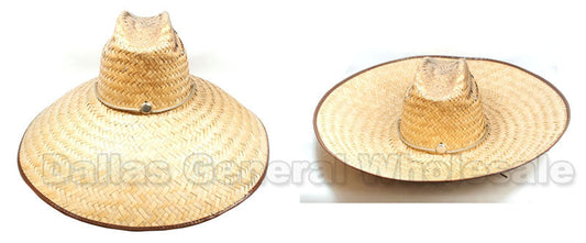 Wide Brim Foldable Sombrero Straw Hats In Bulk