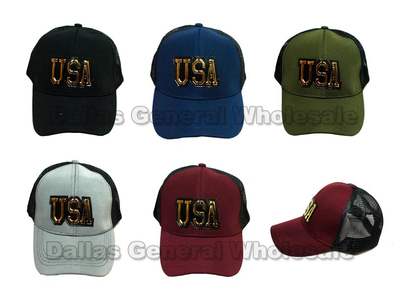 Bulk Buy USA Casual Mesh Trucker Caps Wholesale