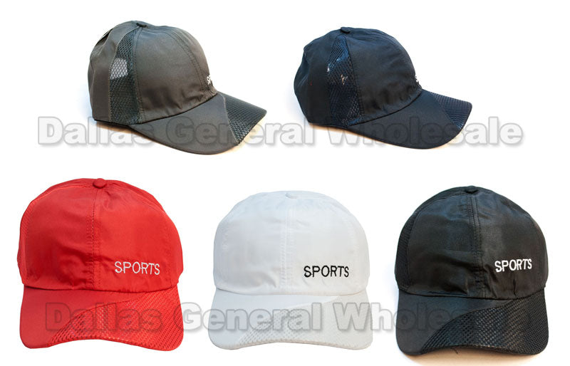 Bulk Buy "Sports" Waterproof Casual Caps Wholesale