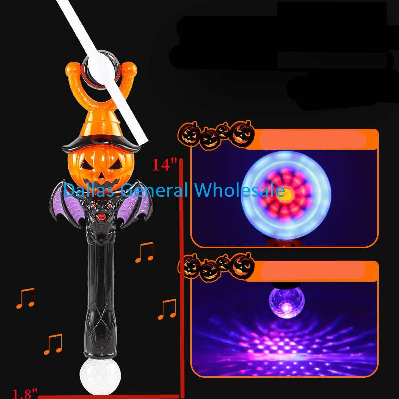 Bulk Buy Glow In Dark Lite Up Pumpkin Windmill Wands Wholesale