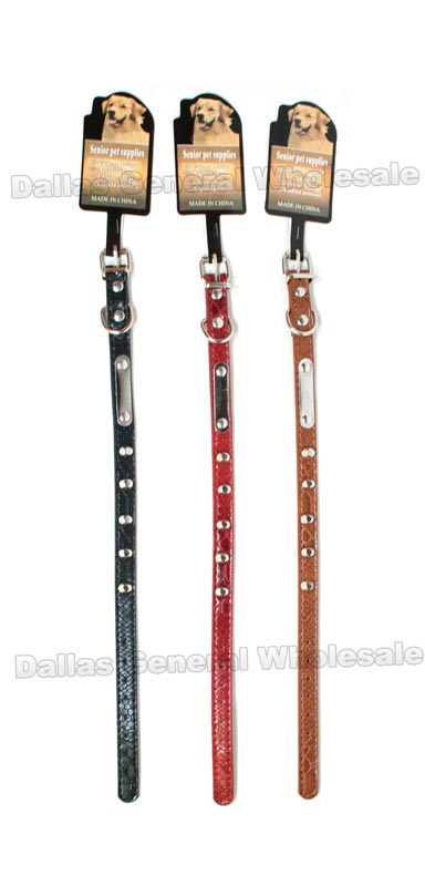 Bulk Buy Studded Leather Pet Collars Wholeasle