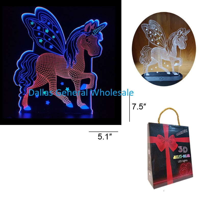 Bulk Buy 3D Optical Unicorn LED Lamps Wholesale