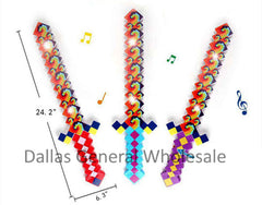 3D Pixel Lite Up Swords Wholesale