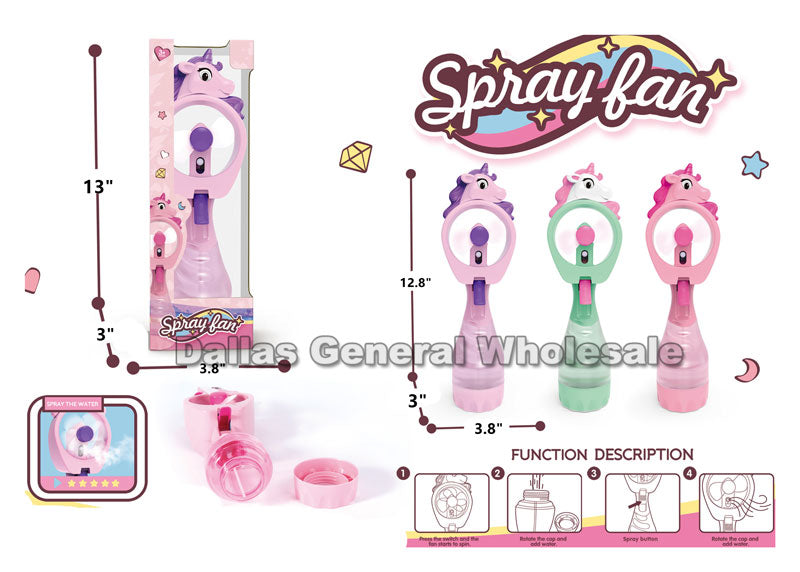 Bulk Buy Unicorn Portable Water Spray Fans Wholesale