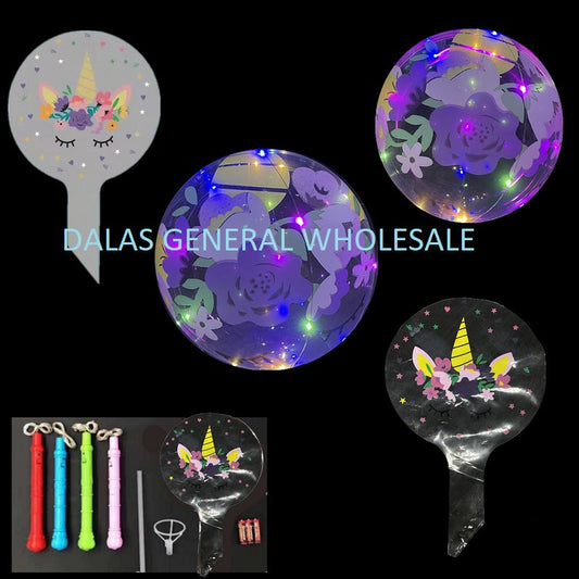 Bulk Buy Light Up Unicorn Balloons Wholesale