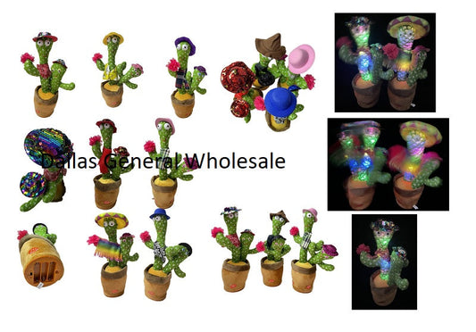 Dancing Singing Talking Cactus W/ Baby Wholesale MOQ 12