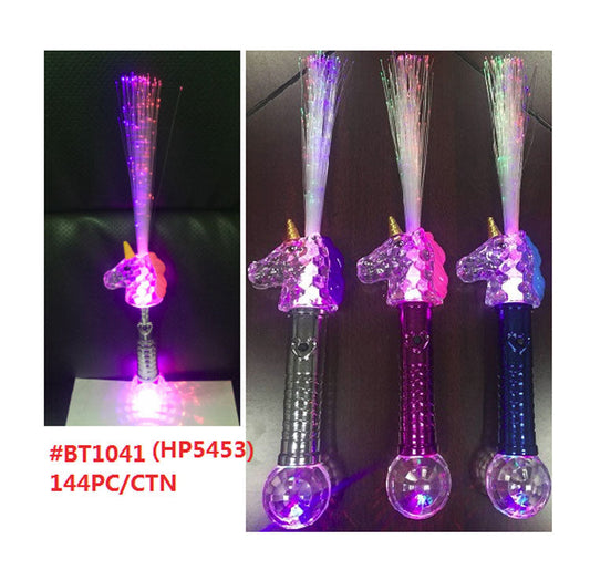 Light Up Fiber Unicorn Sticks Wholesale