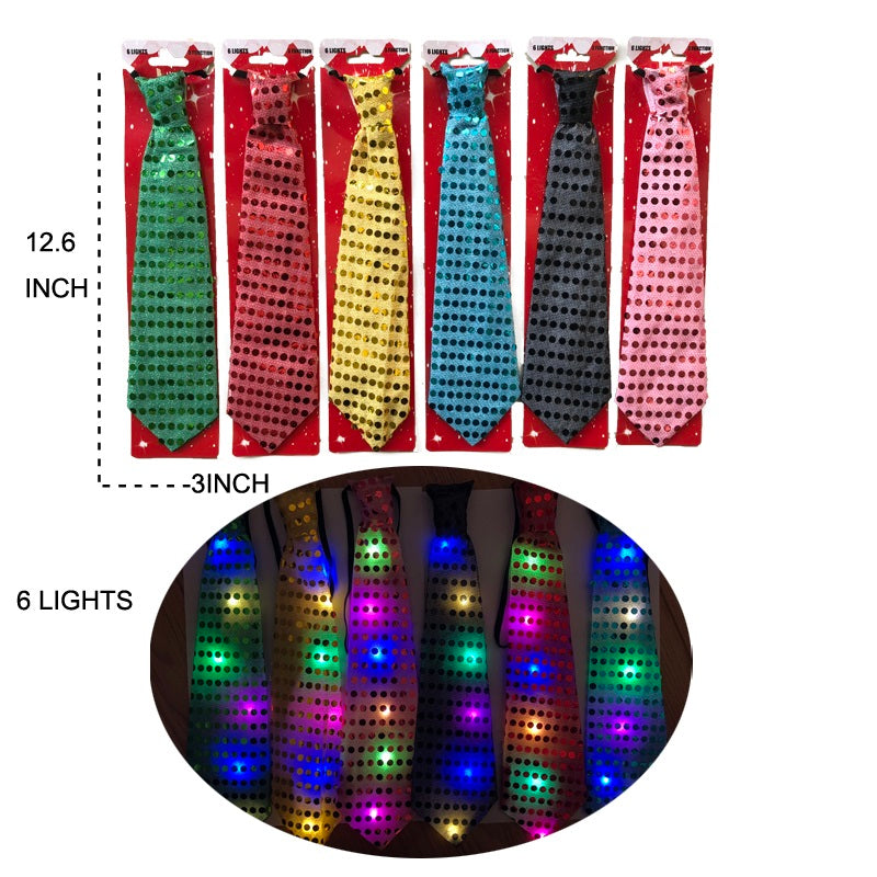 Bulk Buy Glowing Carnival Neckties Wholesale