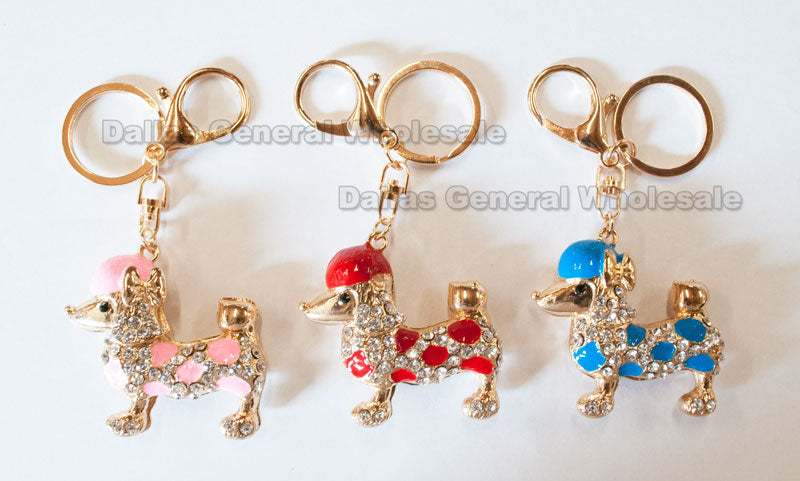 Bulk Buy Bling Bling Puppy Key Chains Wholesale