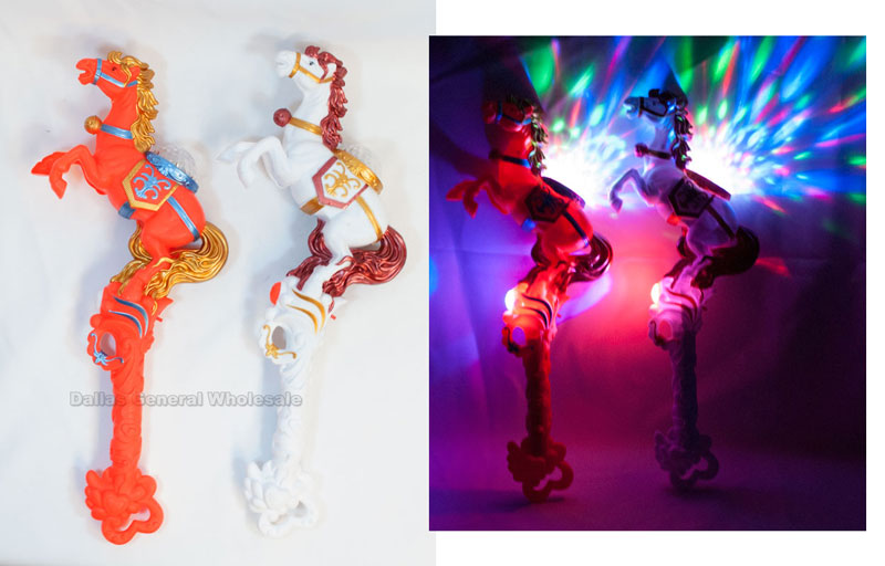 Bulk Buy Flashing Light Up Horse Stick Wholesale