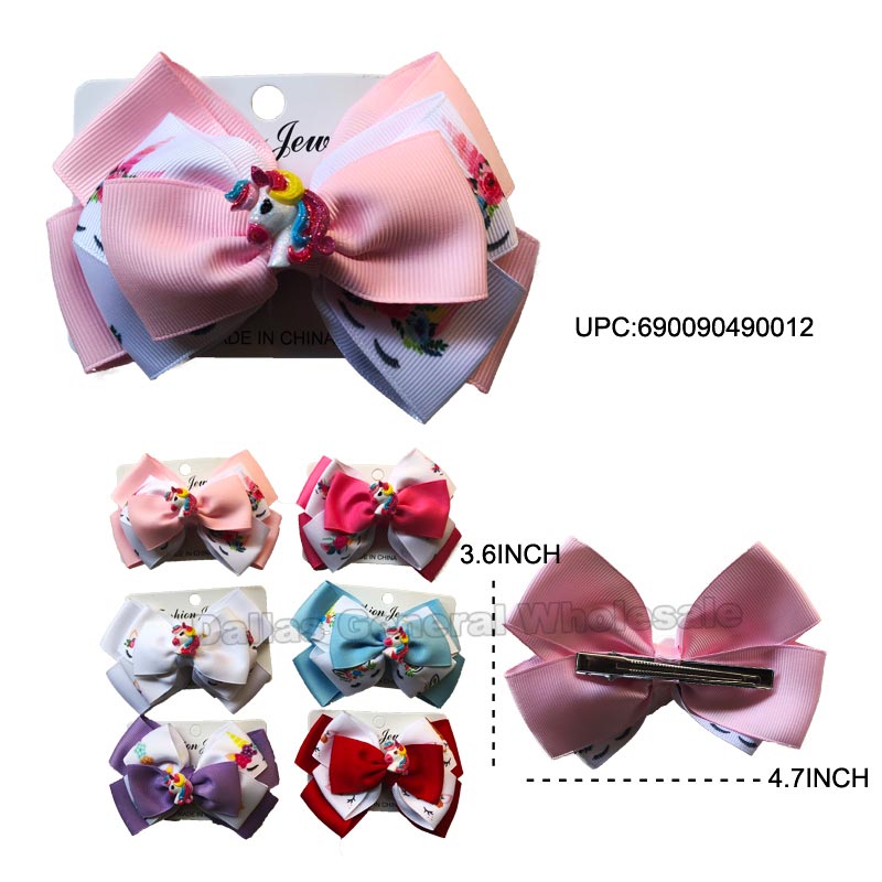 Bulk Buy Unicorn Hair Bows Wholesale