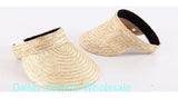 Casual Straw Visor Caps Wholesale MOQ 12