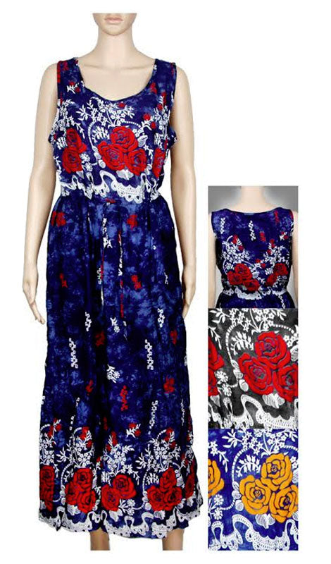 Bulk Buy 2032 Ladies Summer Maxi Sun Dress Wholesale