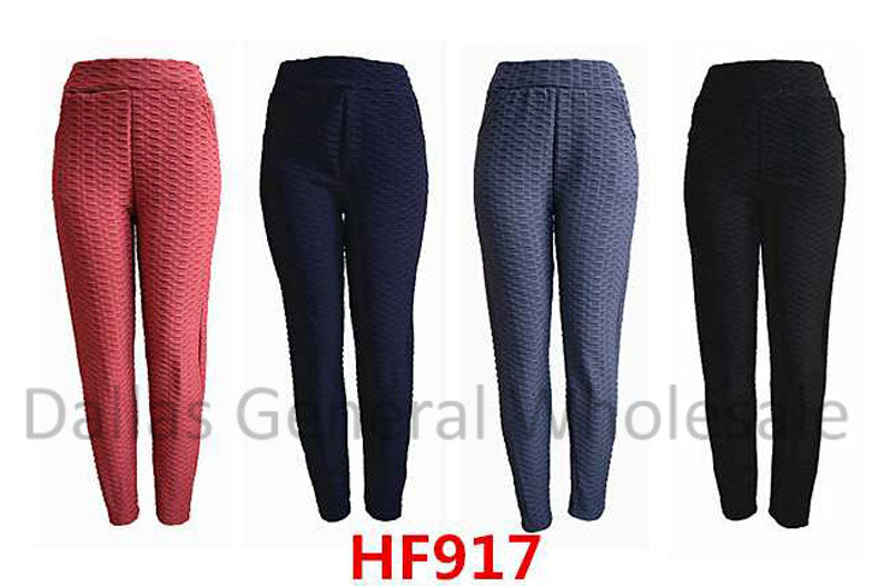 Bulk Buy Textured Fur Insulated Work Out Leggings Pants Wholesale