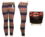 Girls Fashion Printed Thermal Fur Lining Leggings Wholesale