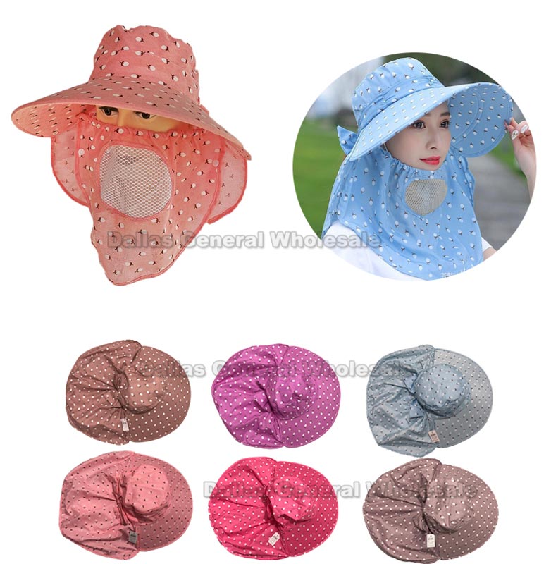 Ladies Whole Coverage Sun Hats with Filter Wholesale