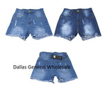 Bulk Buy Cute Distress Denim Shorts Wholesale