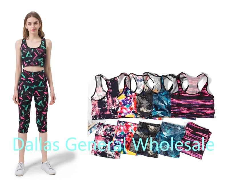 Bulk Buy Active Bra Top w/ Capris Sets Wholesale