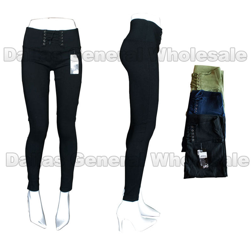 Bulk Buy Girls Pull On Skinny Pants Wholesale