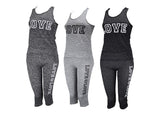 Active Tank Top & Capris Set Wholesale MOQ 12