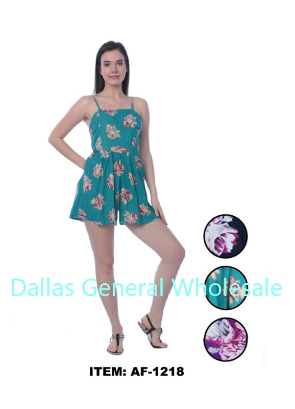 Floral Rompers Wholesale